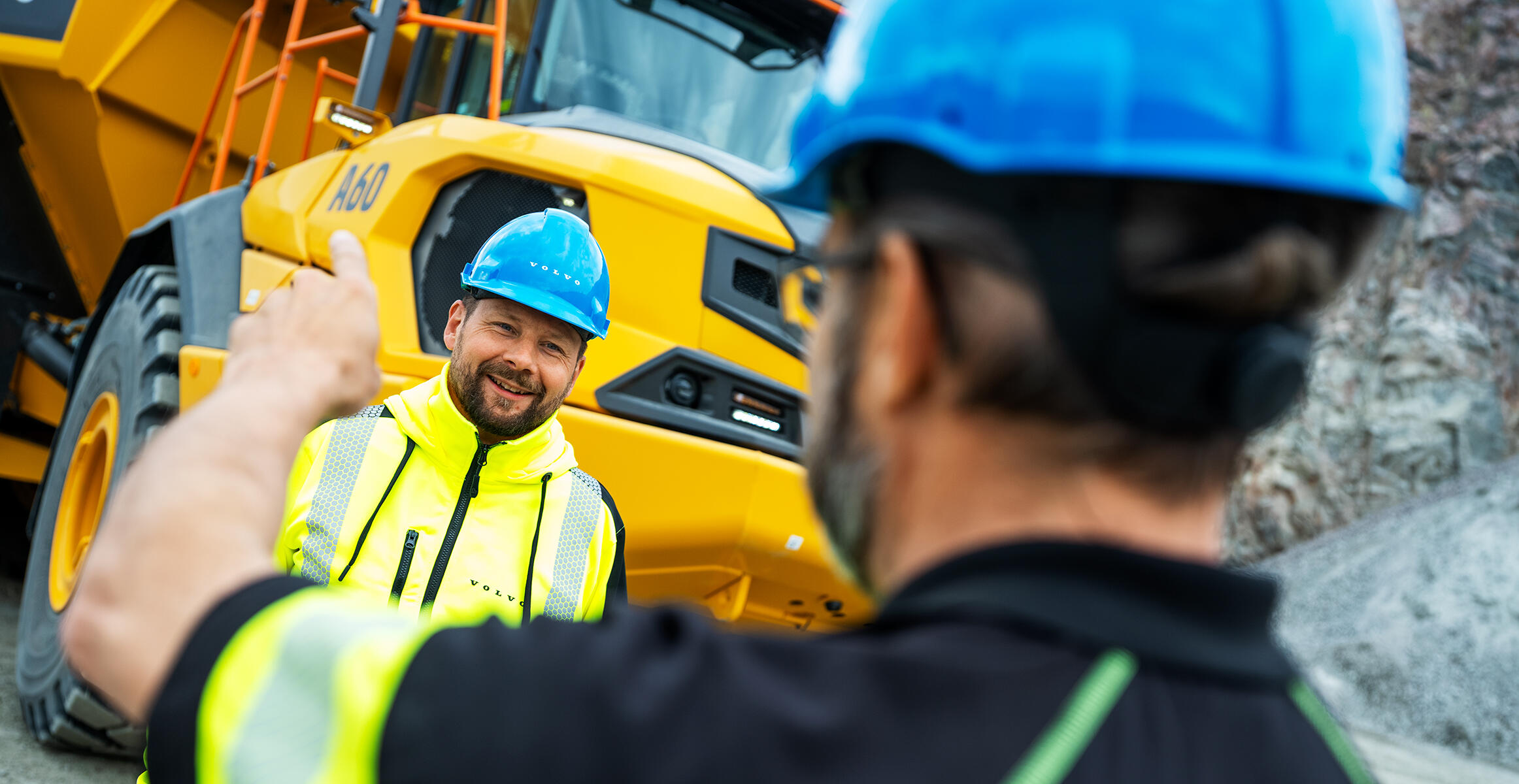 Volvo Operator training for articulated hauler