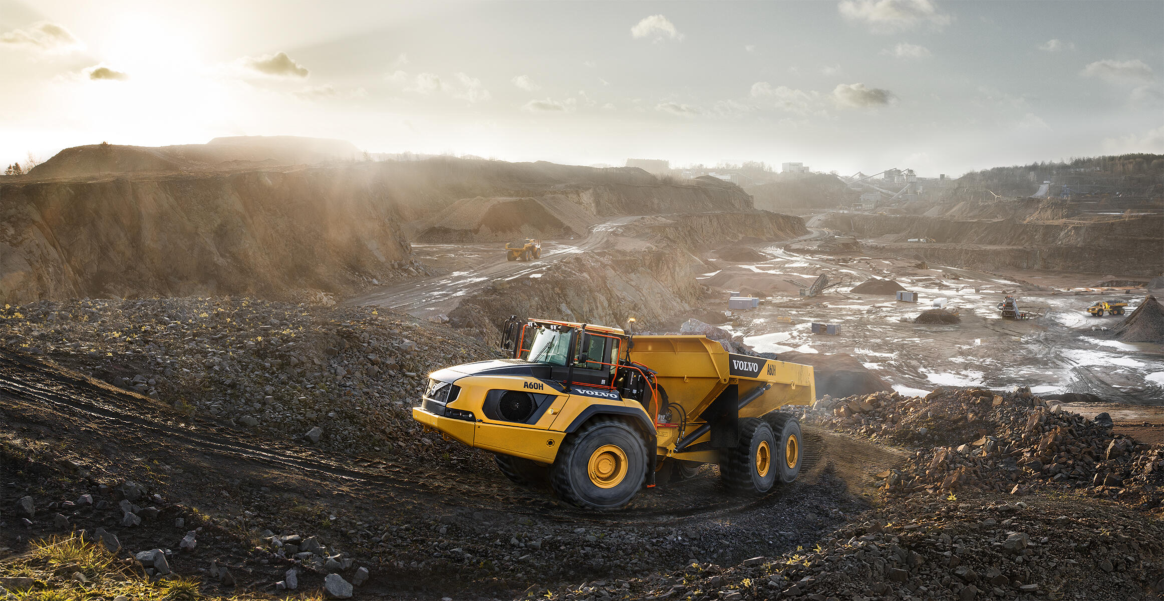 Volvo A60h Articulated Hauler Mining Dump Truck with 55ton
