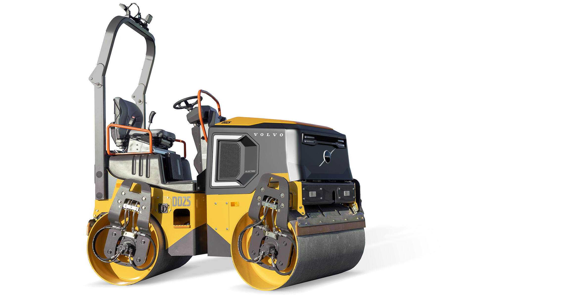 volvo electric asphalt compactor dd25 electric
