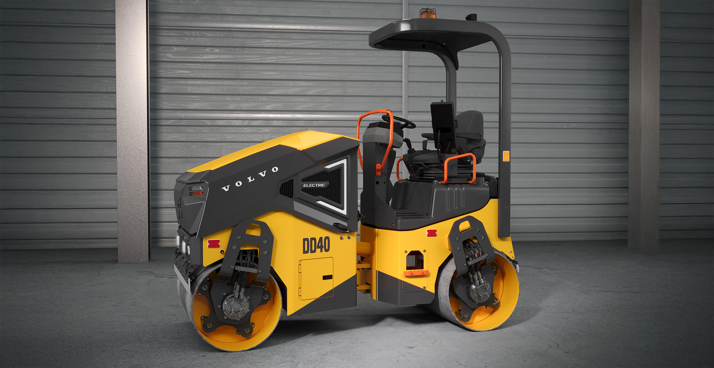 volvo electric asphalt compactor dd40 electric