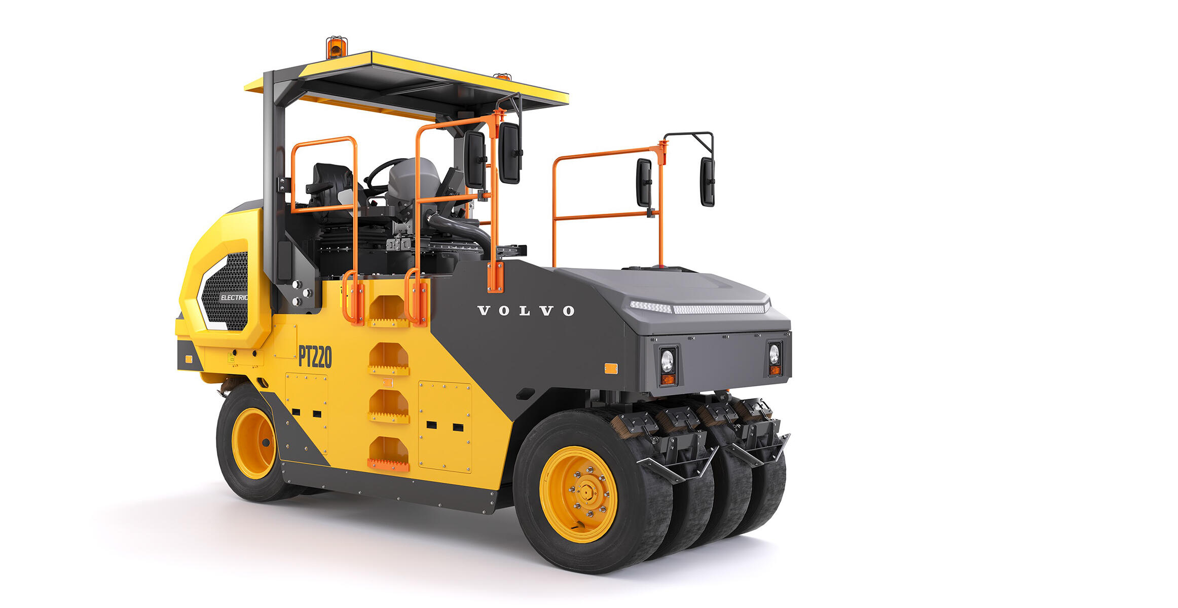 volvo electric asphalt compactor pt220 electric