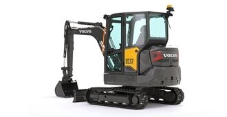 volvo compact excavators ec37 stage v