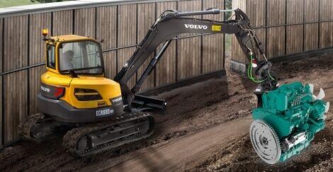 volvo compact excavators ecr88d tier 4 final