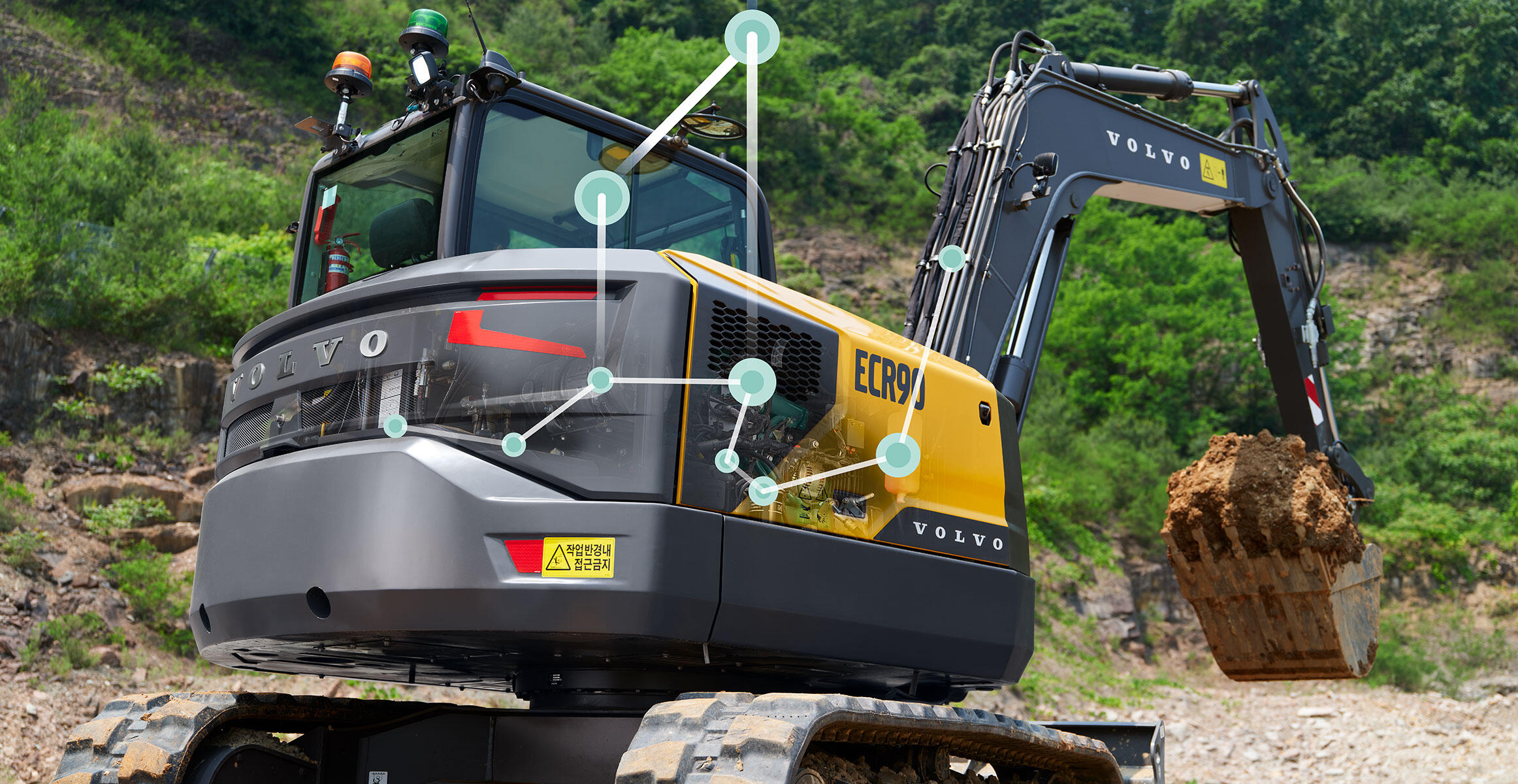 volvo compact excavators ecr90 stage v