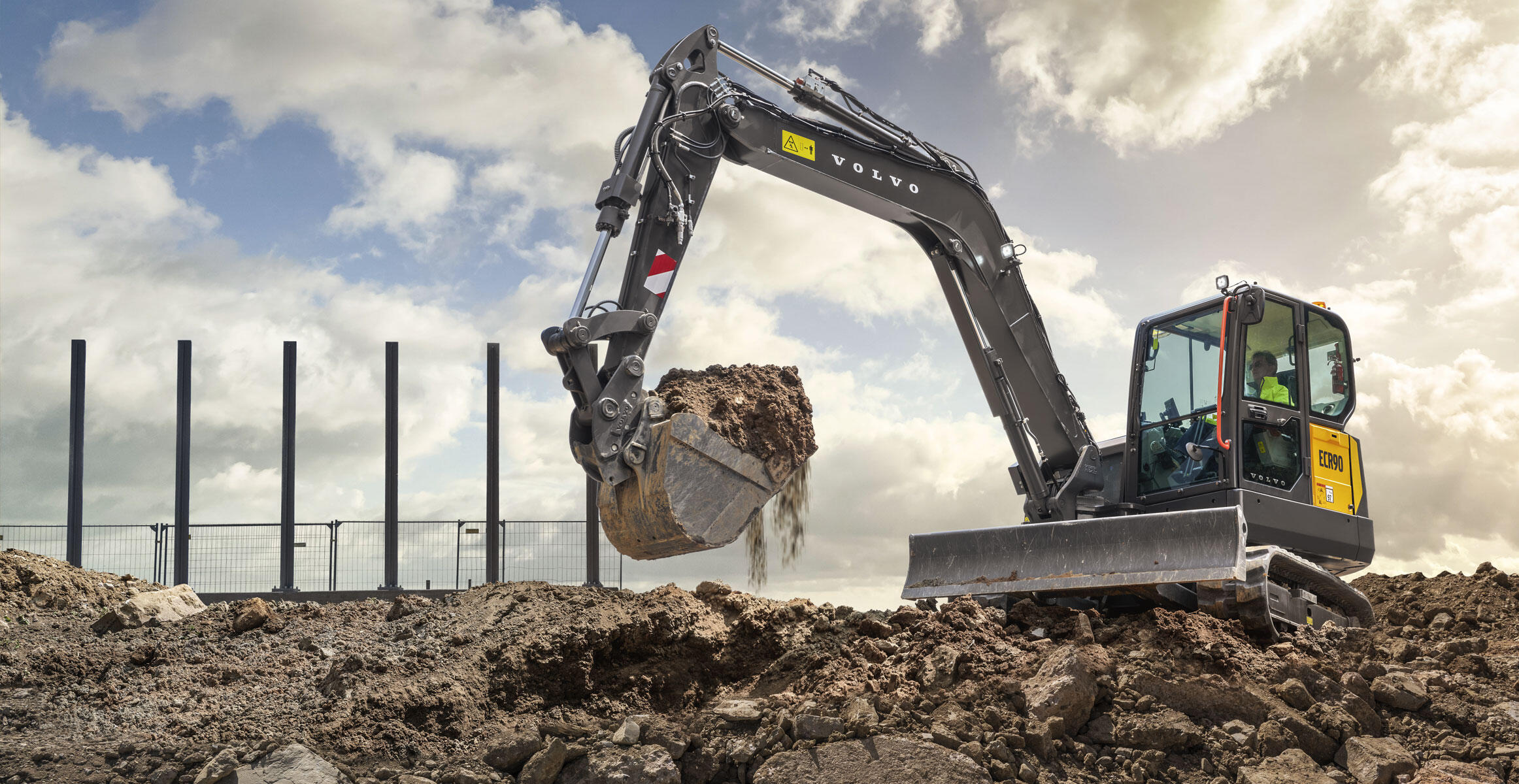 volvo compact excavators ecr90 stage v