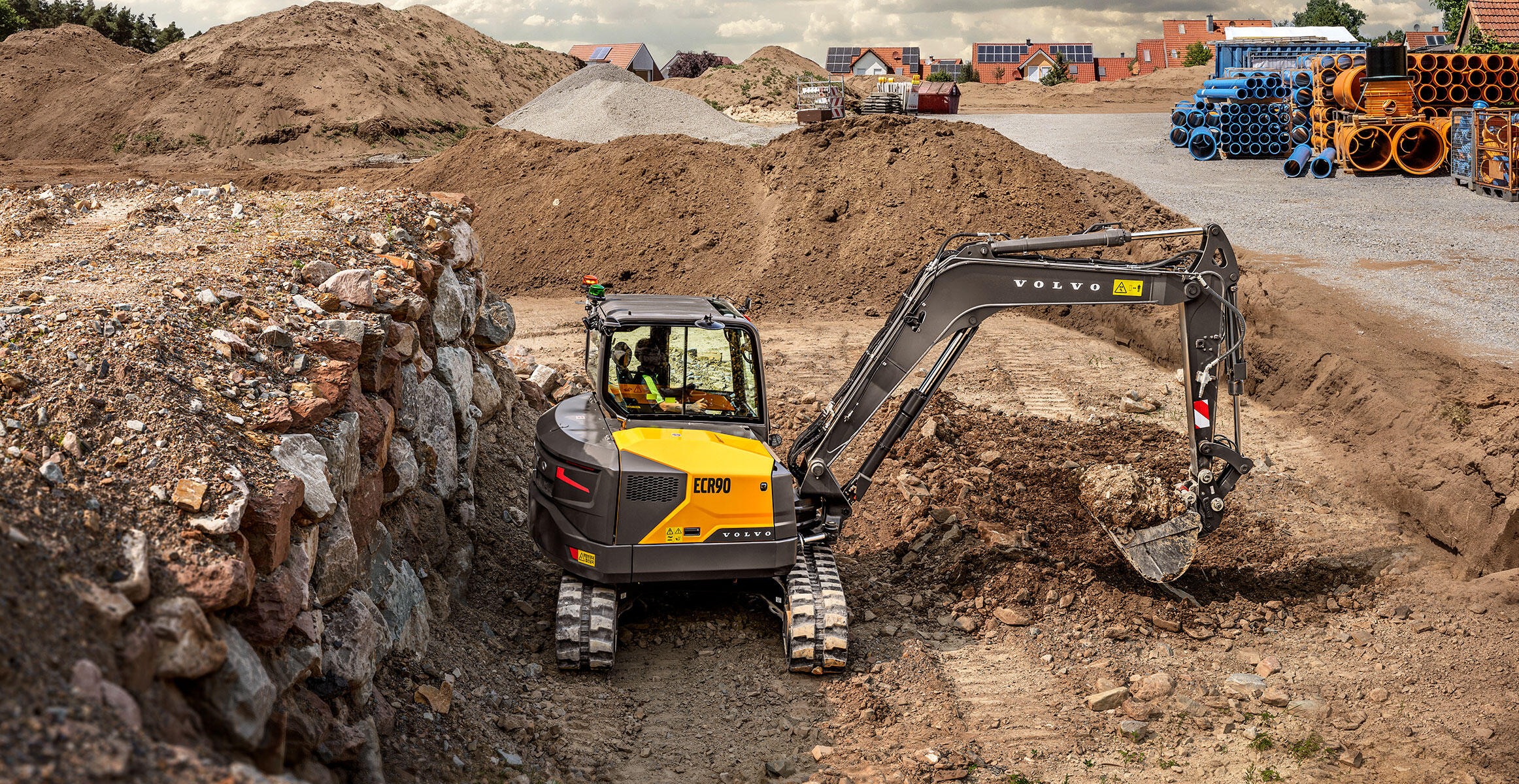 volvo compact excavators ecr90 stage v