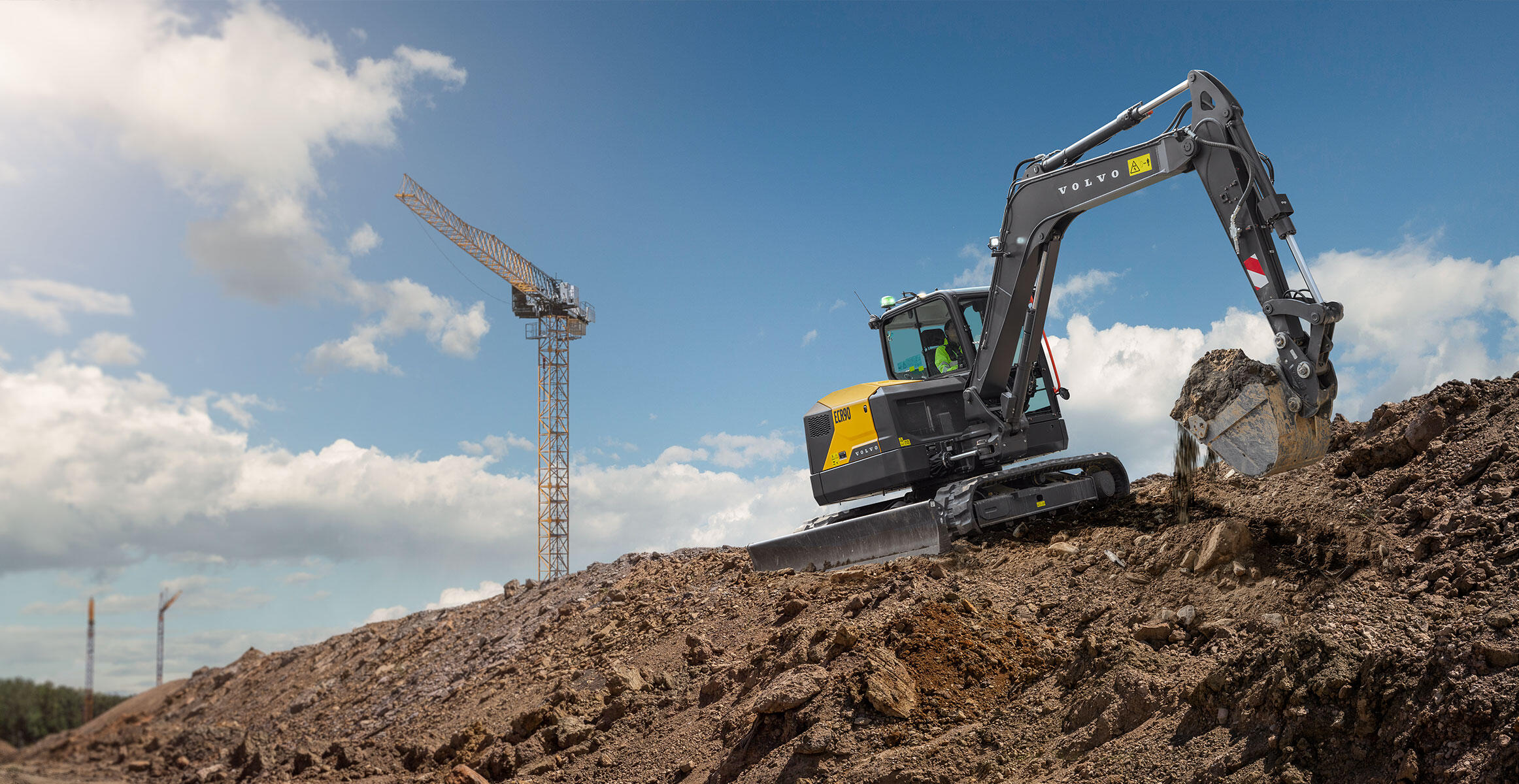 volvo compact excavators ecr90 stage v