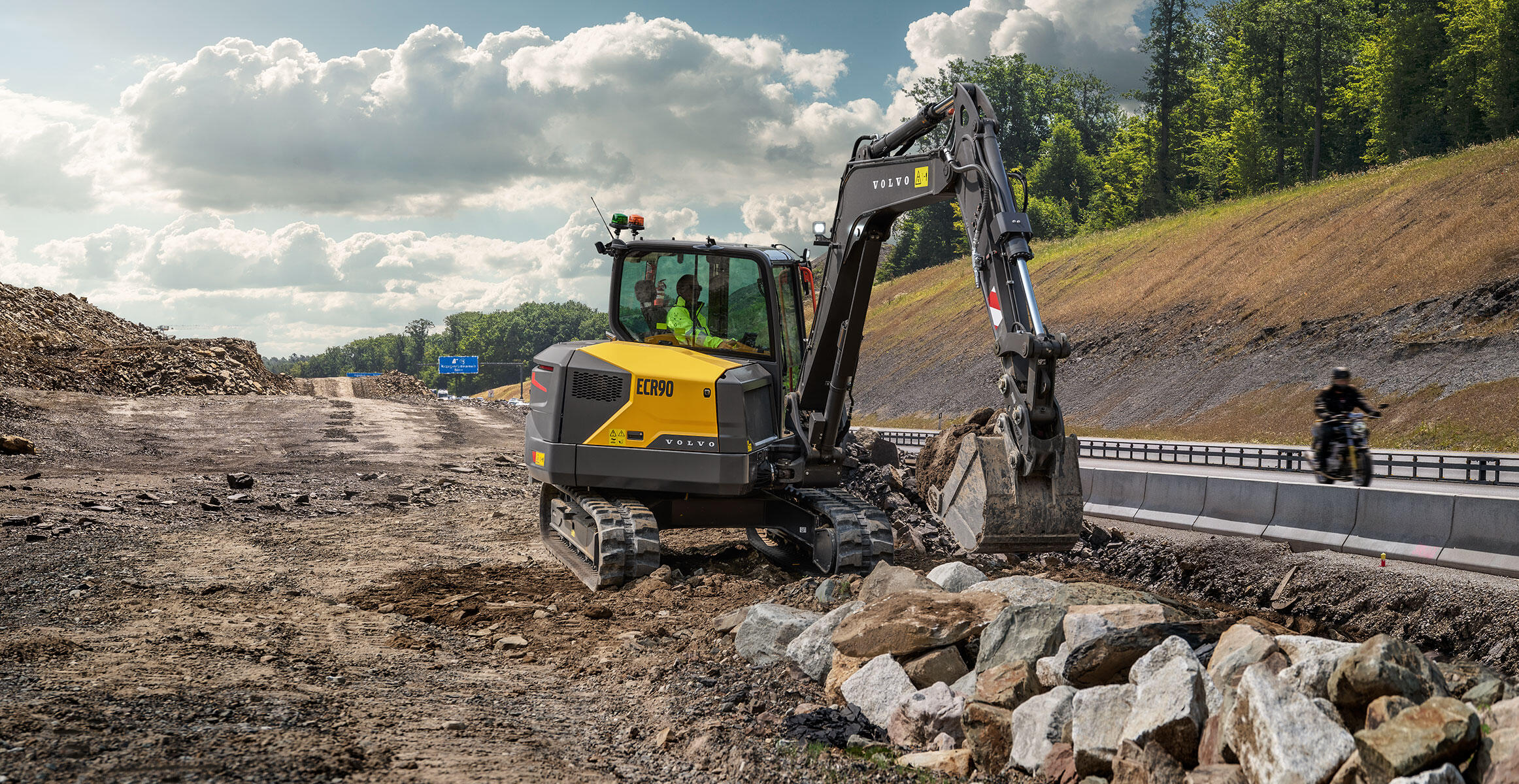 volvo compact excavators ecr90 stage v