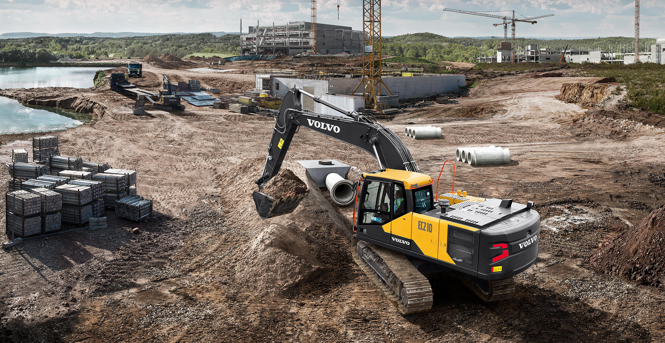 volvo crawler excavators ec210 tier 2–3