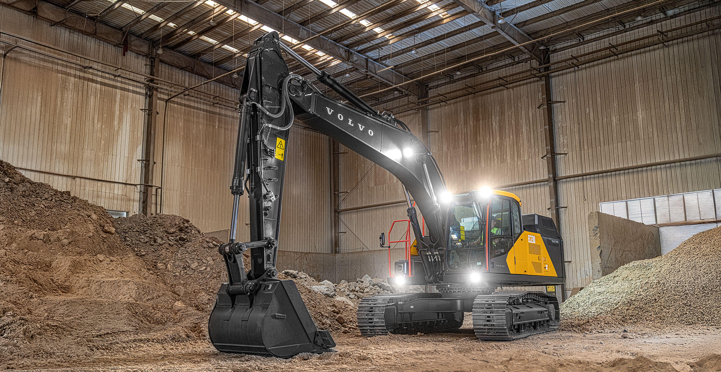volvo electric crawler excavators ec230 electric