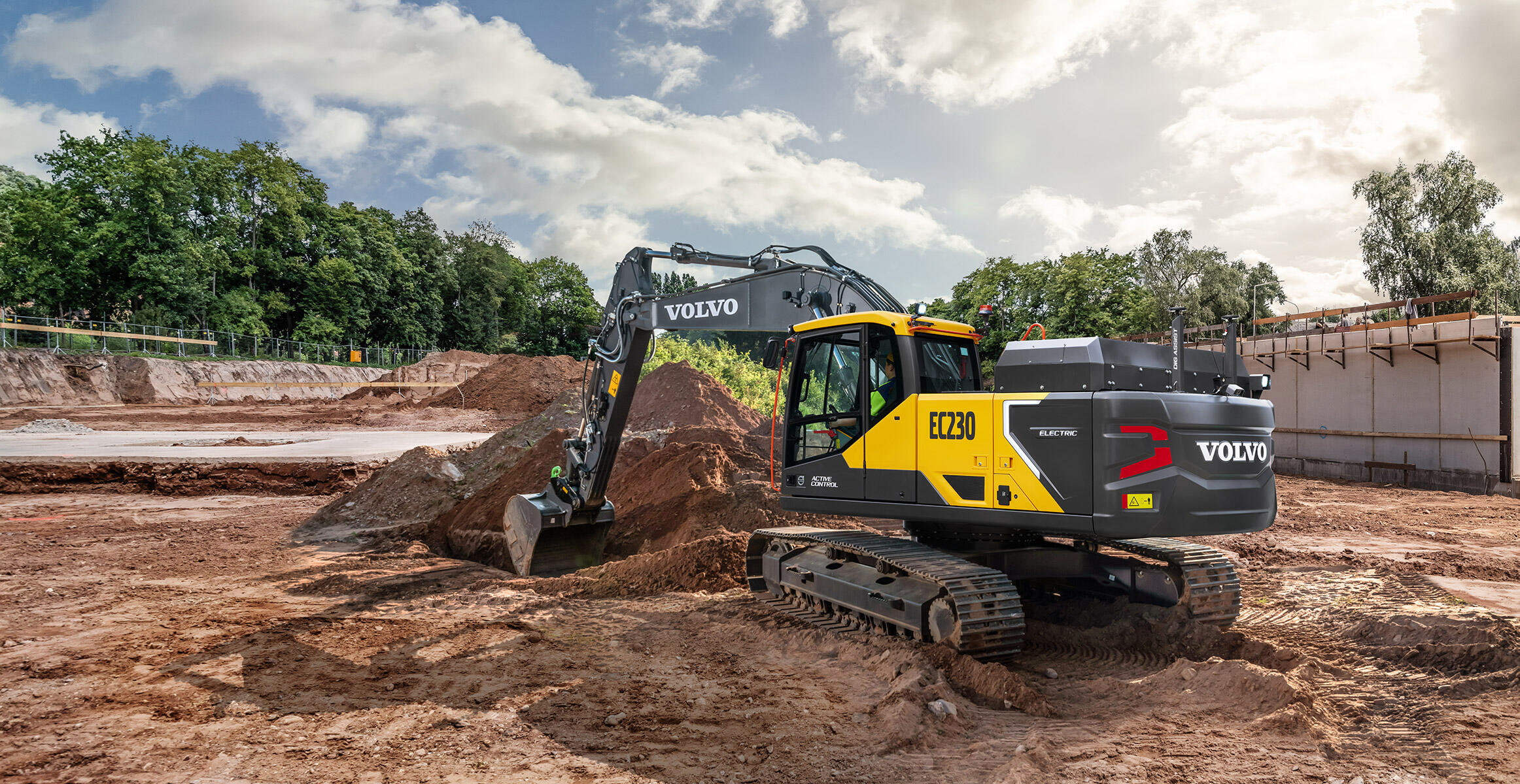volvo electric crawler excavators ec230 electric