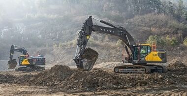 volvo crawler excavators  stage v