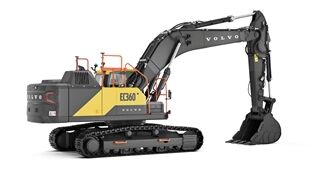 volvo crawler excavators  stage v