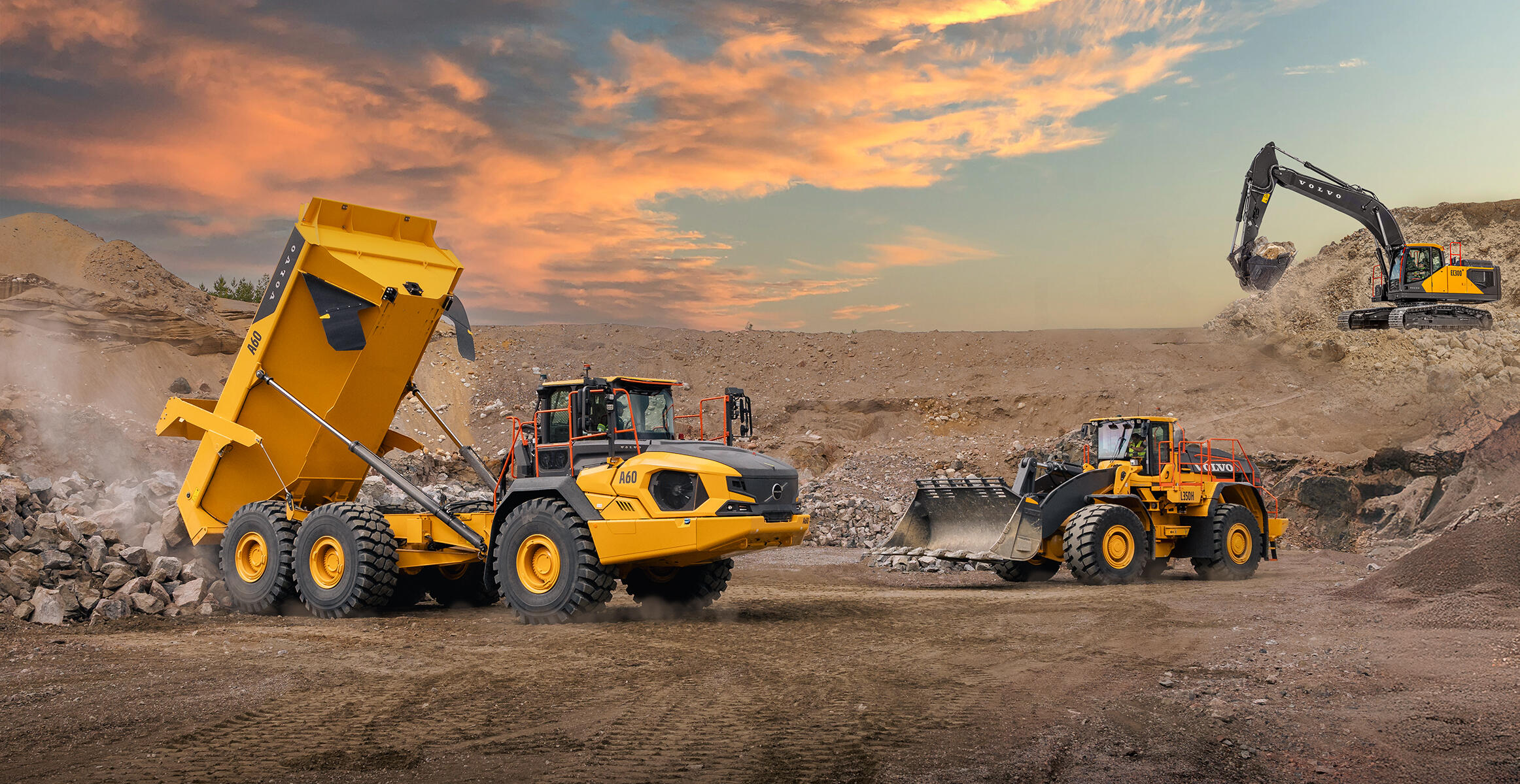 VOLVO A60H ダンプトラック　コマツショベルカー2点 VOLVO A60H ダンプトラック コマツショベルカー2点 - メルカリ