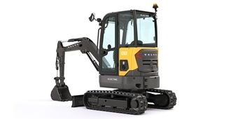 volvo electric compact excavators ecr25 electric