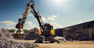 volvo wheeled excavator ew240emh grid electric