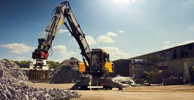 volvo wheeled excavator ew240emh grid electric