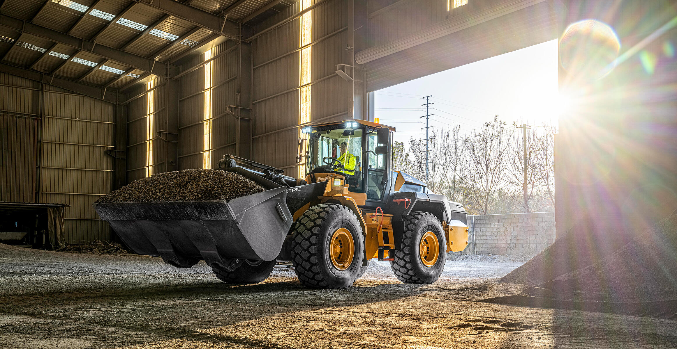 volvo electric large wheel loaders l120 electric