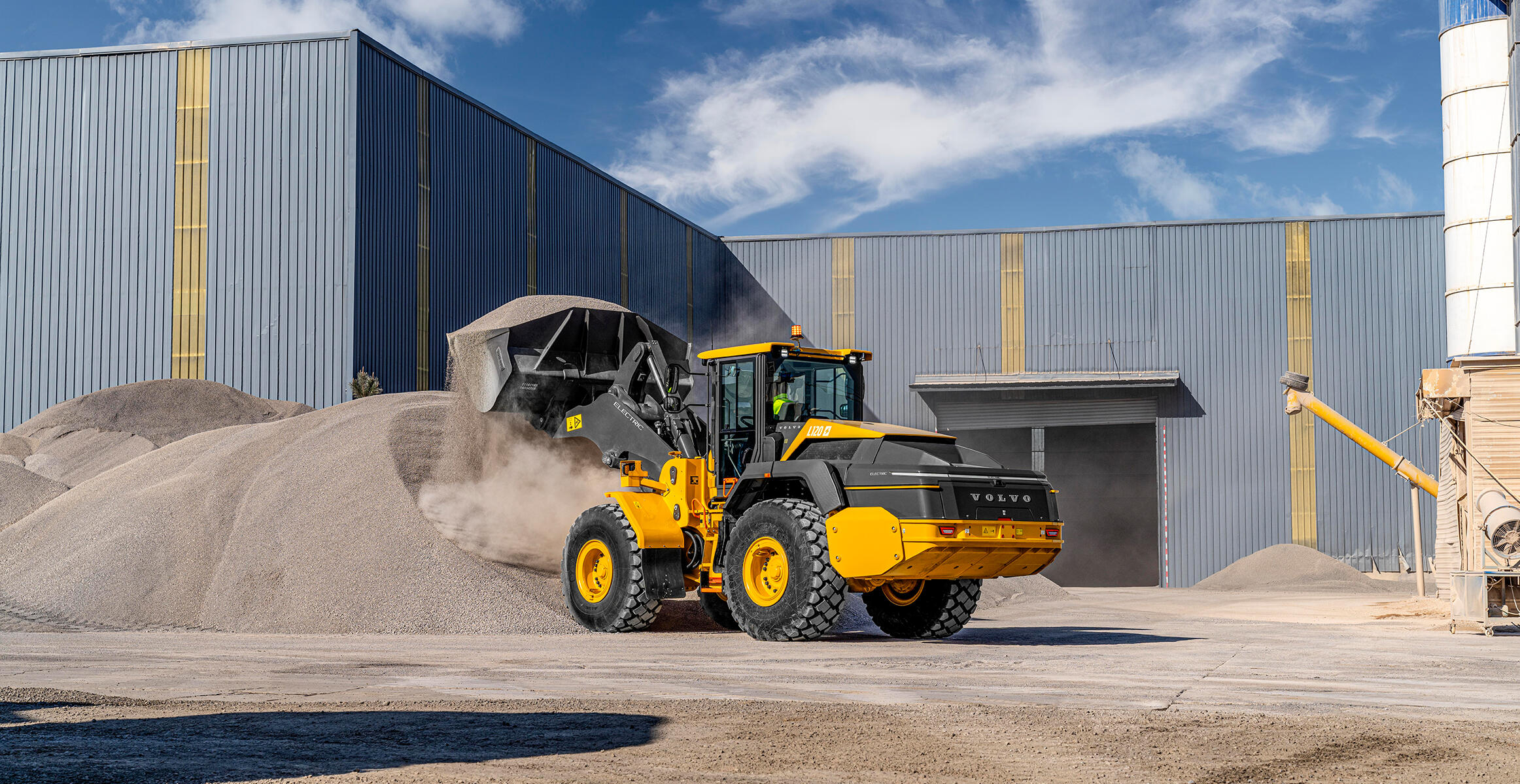 volvo electric large wheel loaders l120 electric