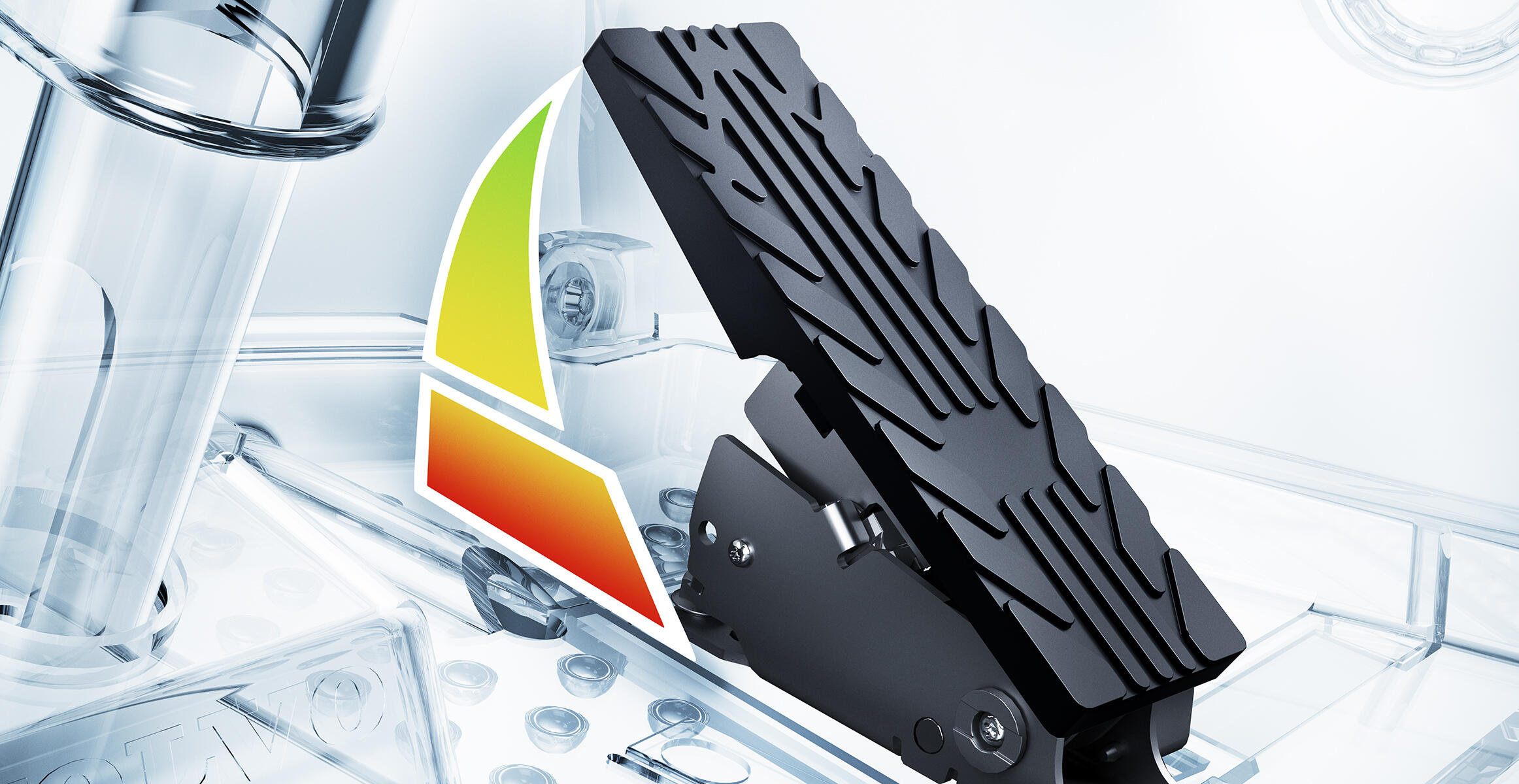 Close view of the L350H pedal with the Eco system.