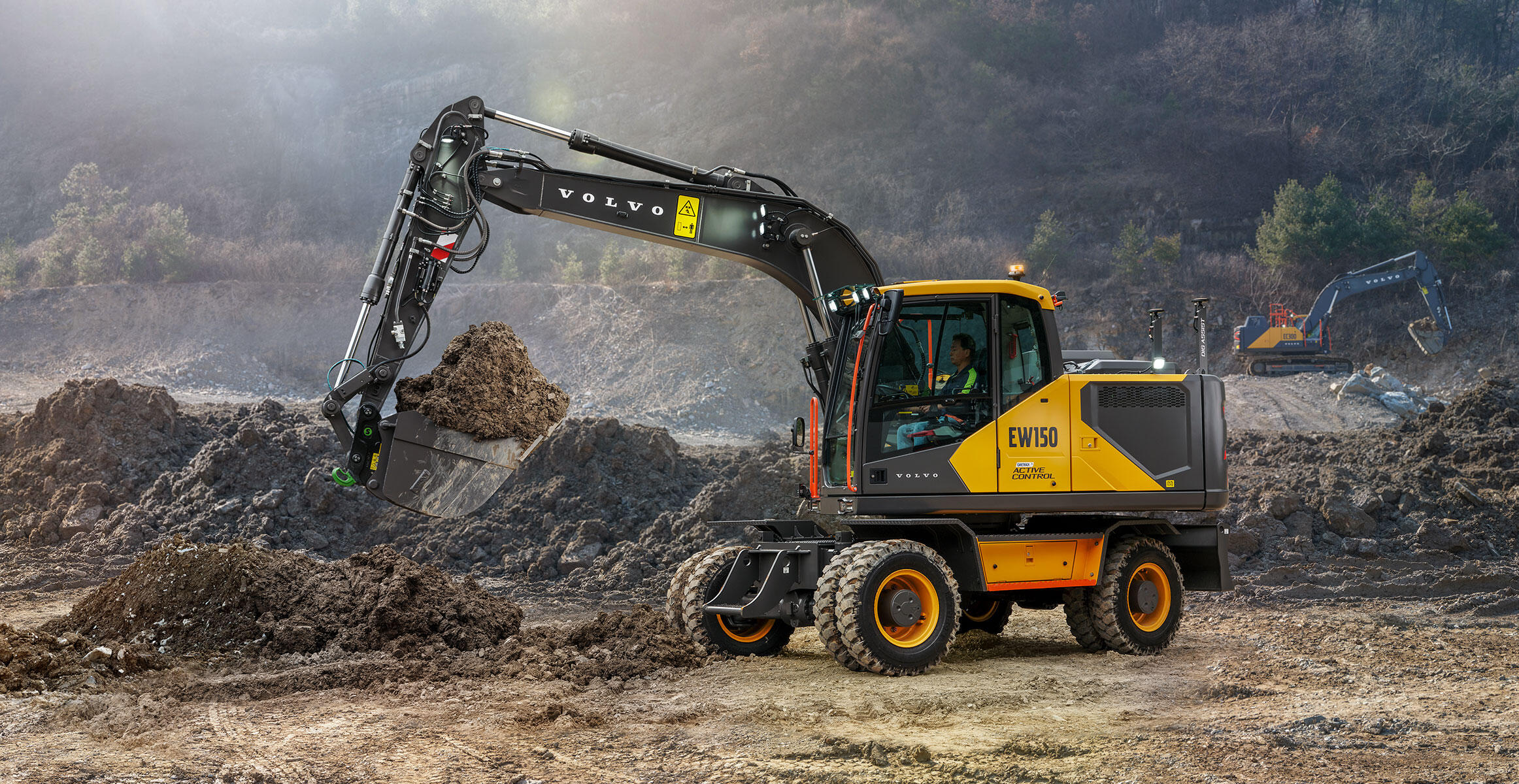 Volvo 휠 굴착기 EW150 Stage V