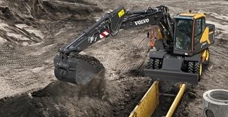 volvo wheeled excavators ew150e tier 4 final