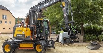 volvo wheeled excavators ewr130e
