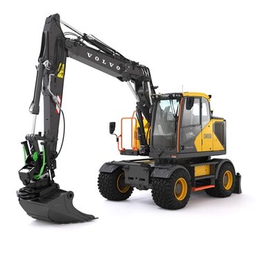 volvo wheeled excavators  stage v