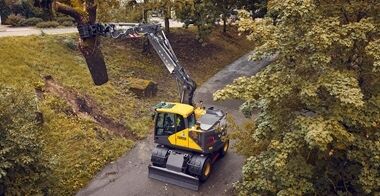 volvo wheeled excavators  stage v