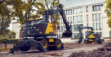 volvo wheeled excavators  stage v