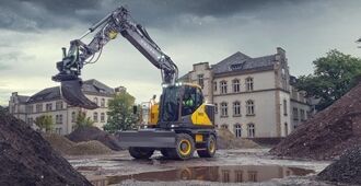 volvo wheeled excavators  stage v