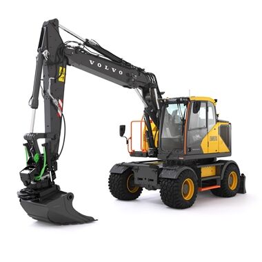 volvo wheeled excavators  stage v