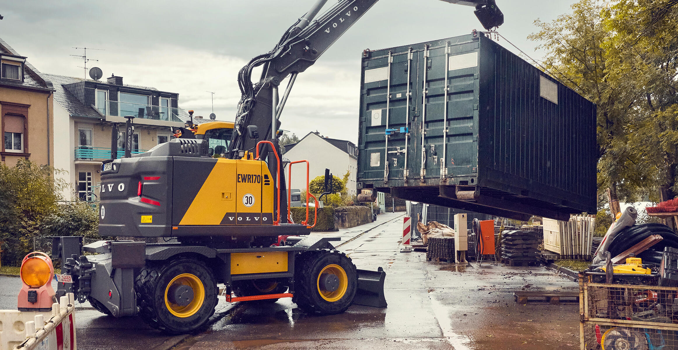 volvo wheeled excavators  stage v