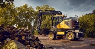 volvo wheeled excavators  stage v