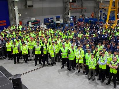 Motherwell employees in plant