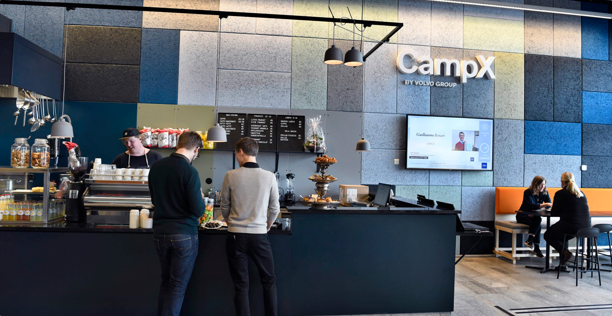 Volvo colleagues in Volvo office