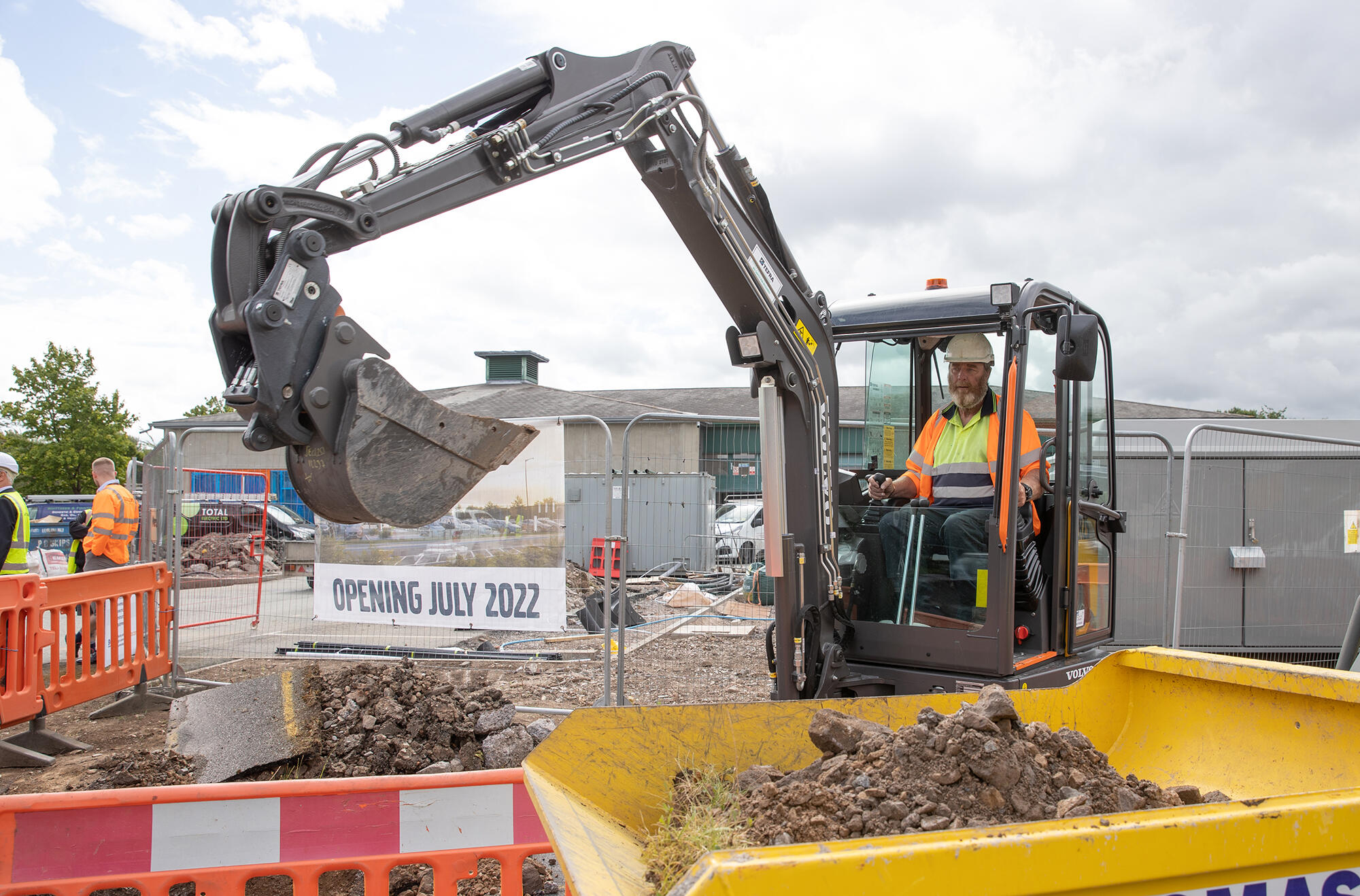 operator using volvo machine july 2022