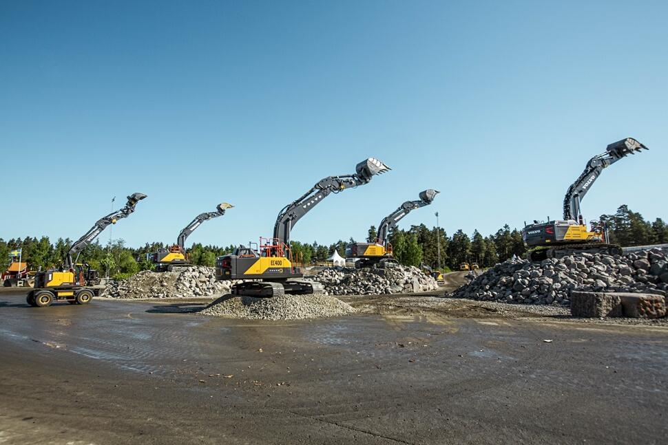 Volvo CE's product lineup at Volvo Days