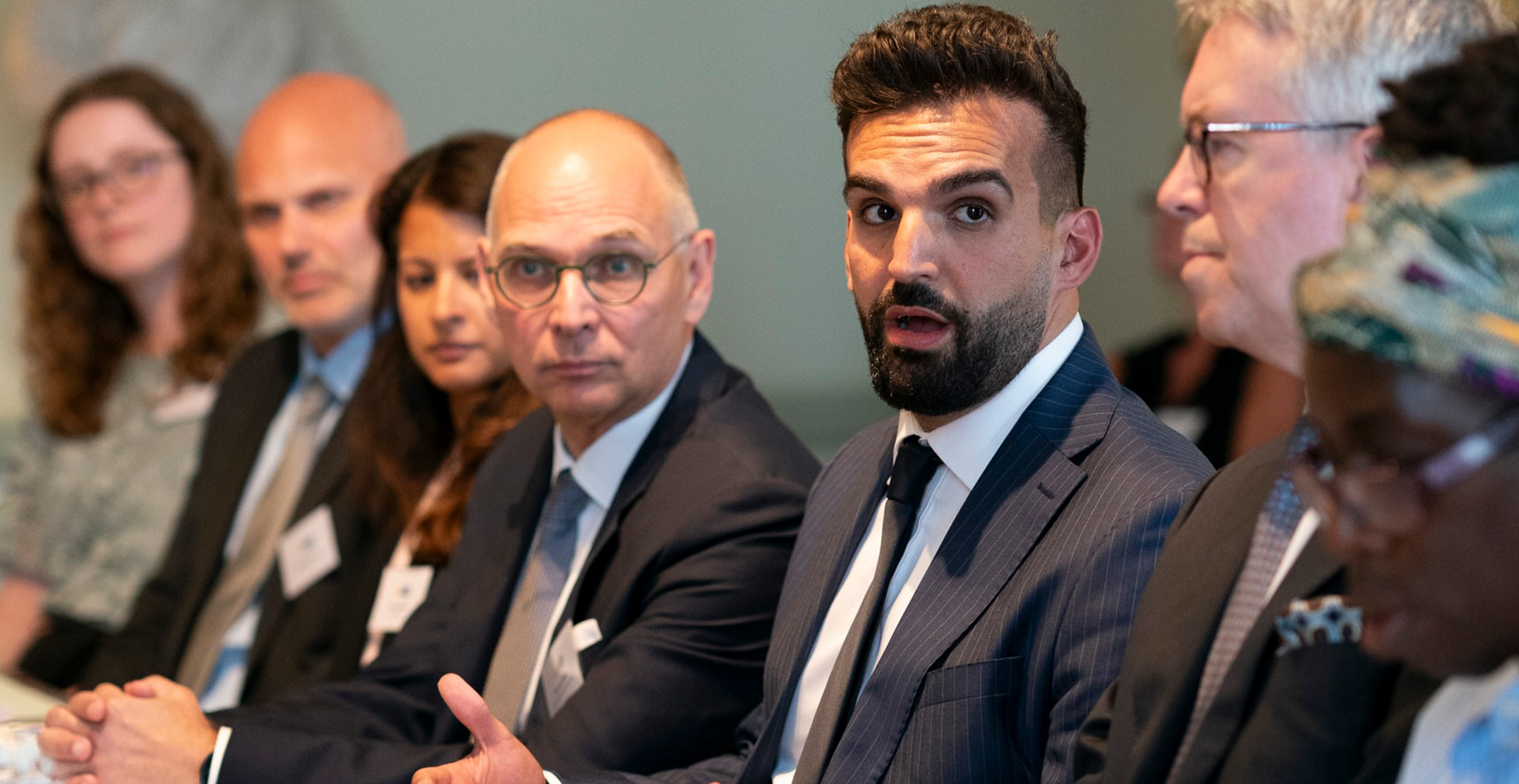 Mete Coban MBE, Deputy Mayor of London (center) with Thomas Bitter, Head of the Compact Business Unit at Volvo CE (left) and His Excellency the Swedish Ambassador to the United Kingdom, Stefan Gullgren (right). Photo: Radski Photography