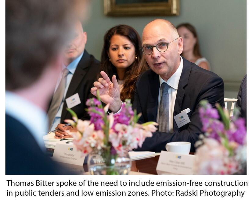 Thomas Bitter spoke of the need to include emission-free construction in public tenders and low emission zones. Photo: Radski Photography