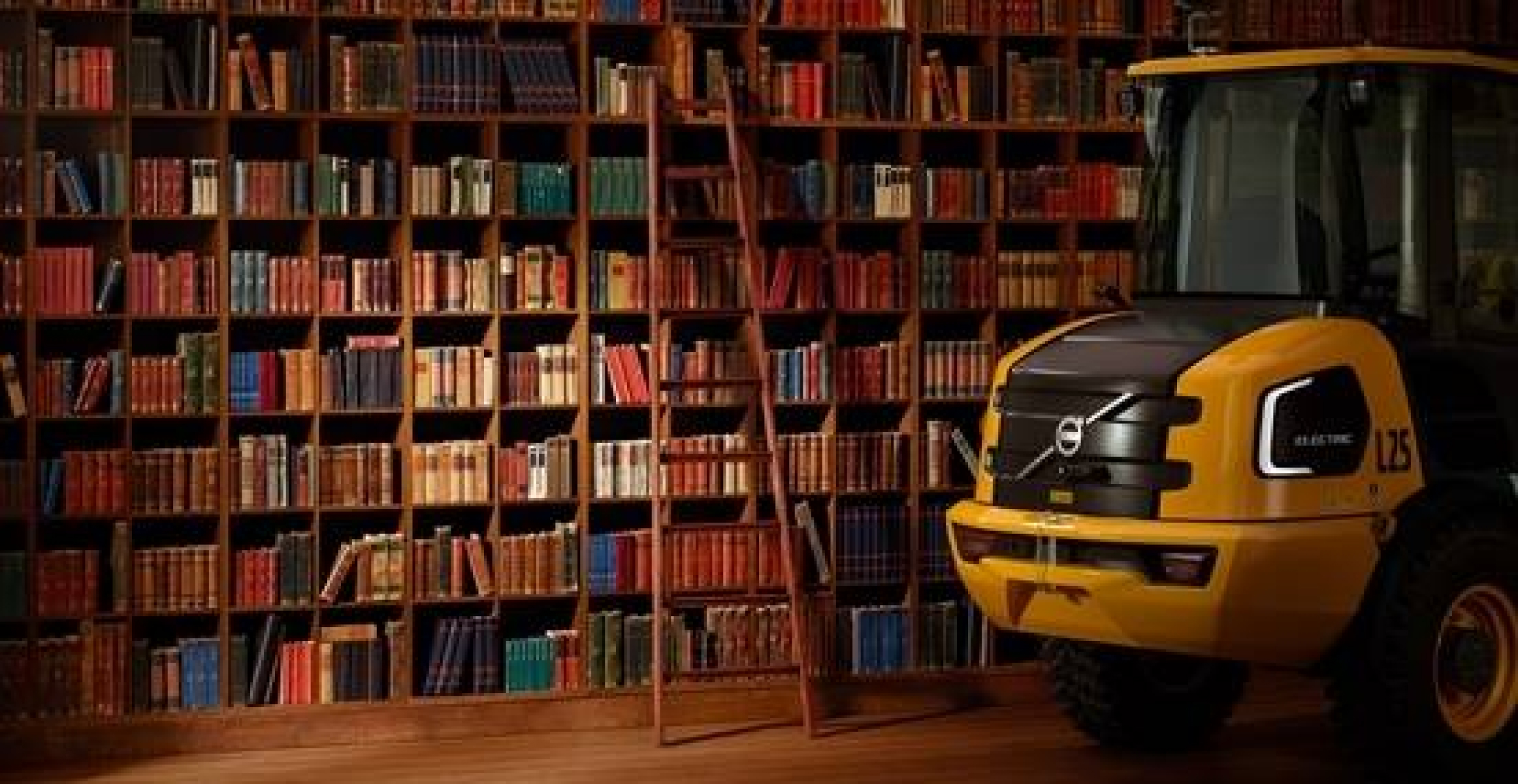 Electric machine inside a library