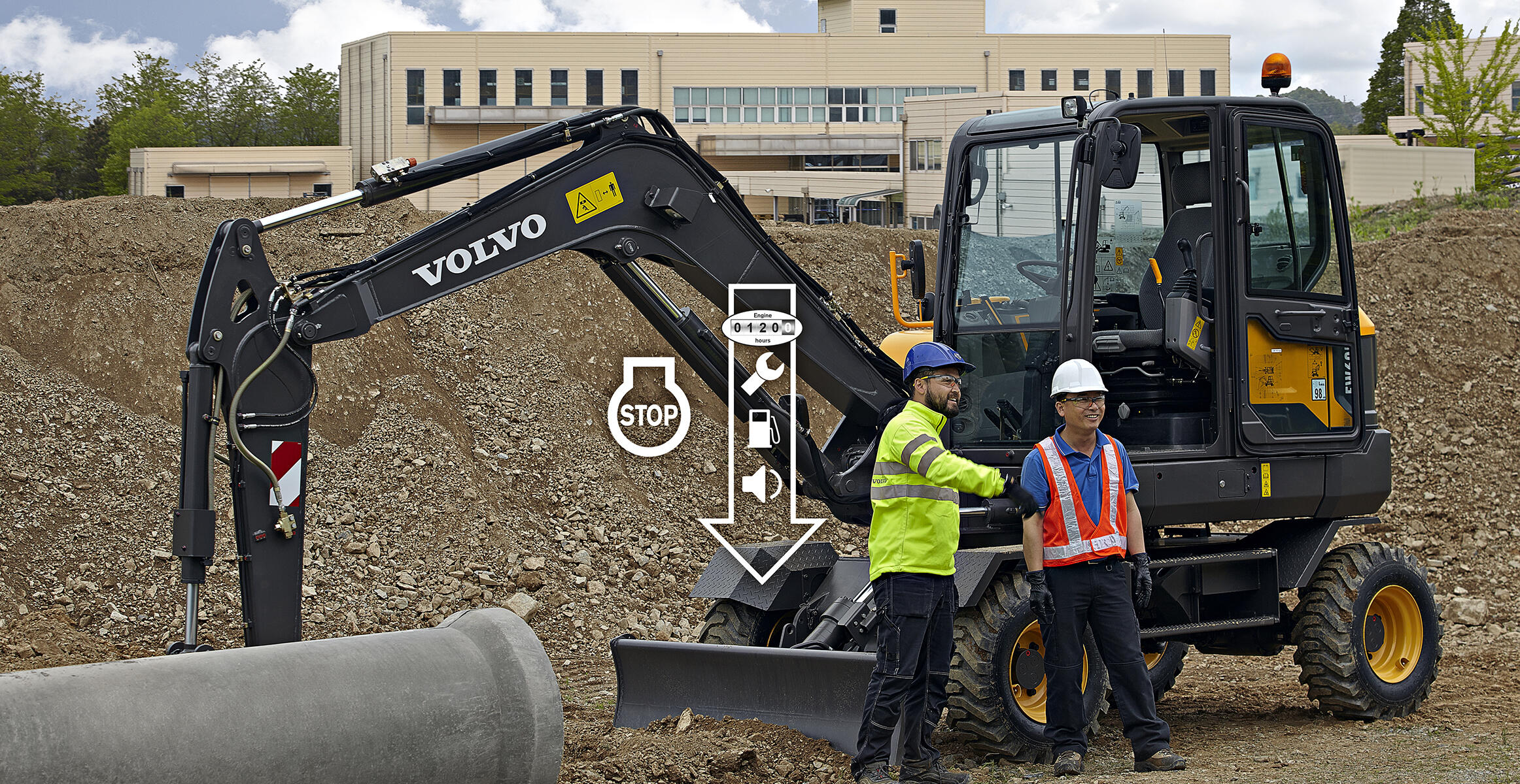 Escavatore compatto Volvo EW60E