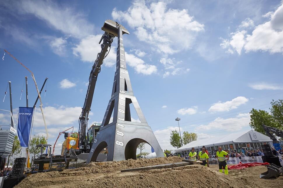 Volvo CE at the last Intermat in Paris, France, 2018