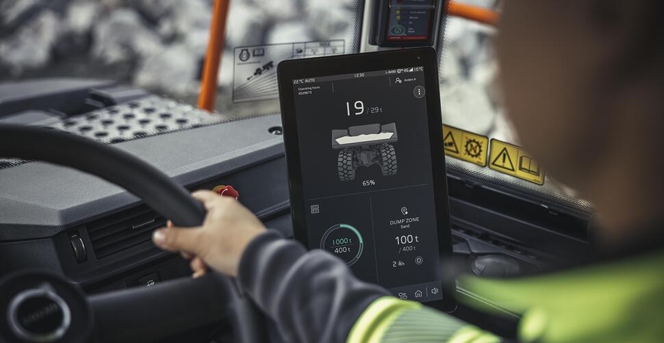 The integrated Volvo Co-Pilot display