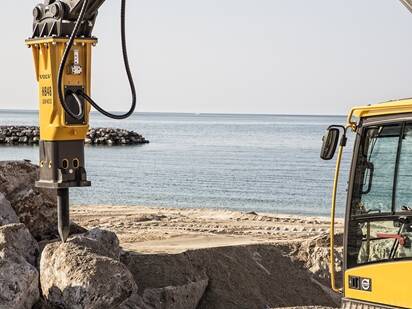 attrezzatura escavatore volvo excav