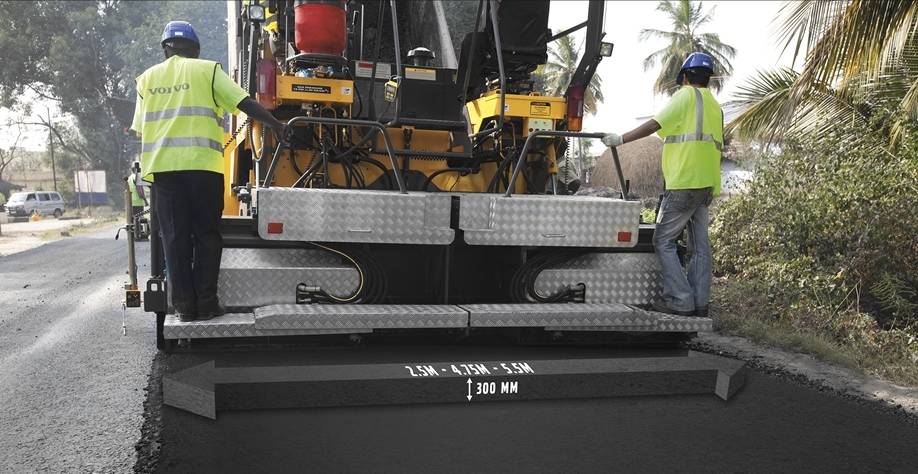 Volvo attachment Omni V screed