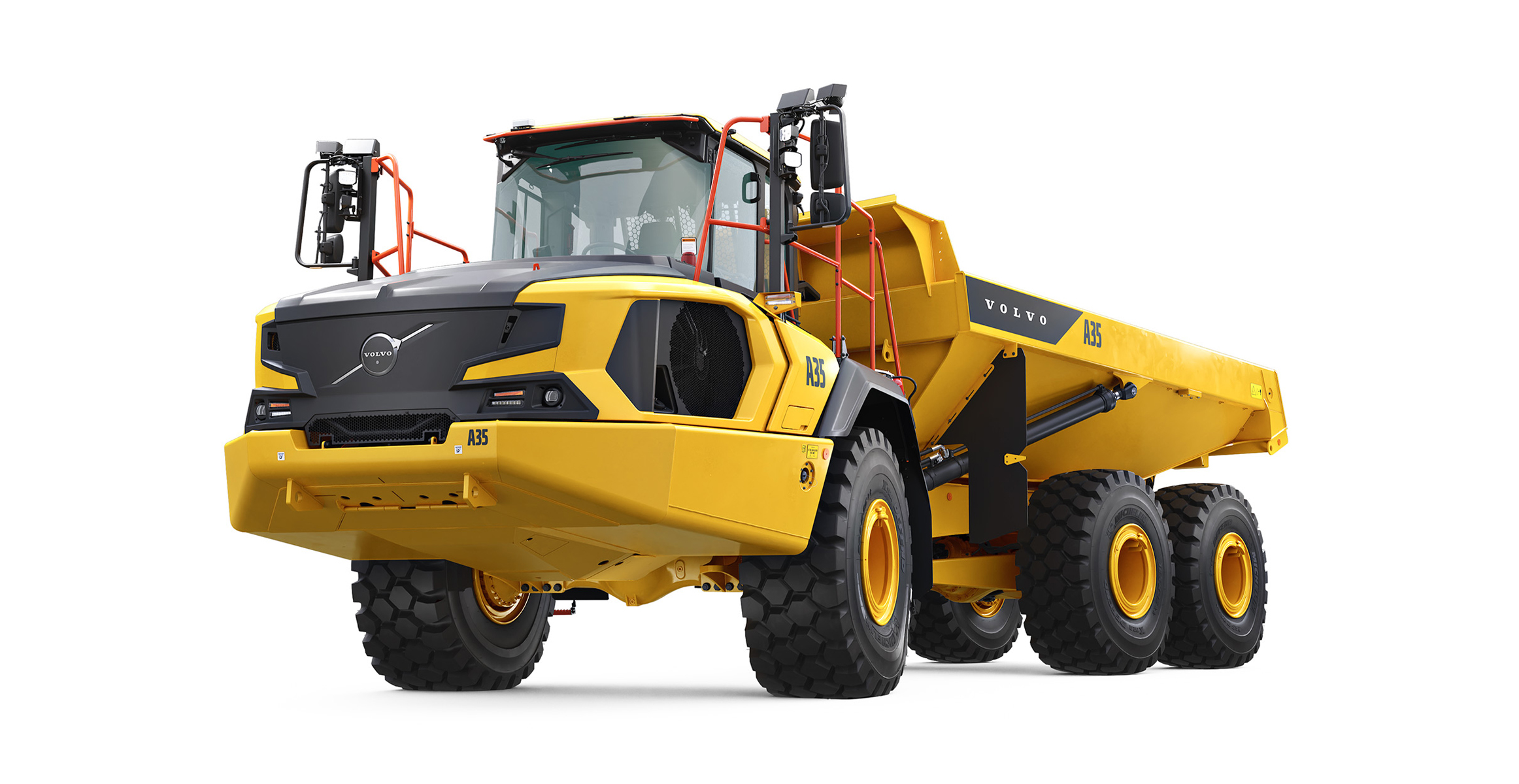 Ny rammestyret Volvo A35-dumper.