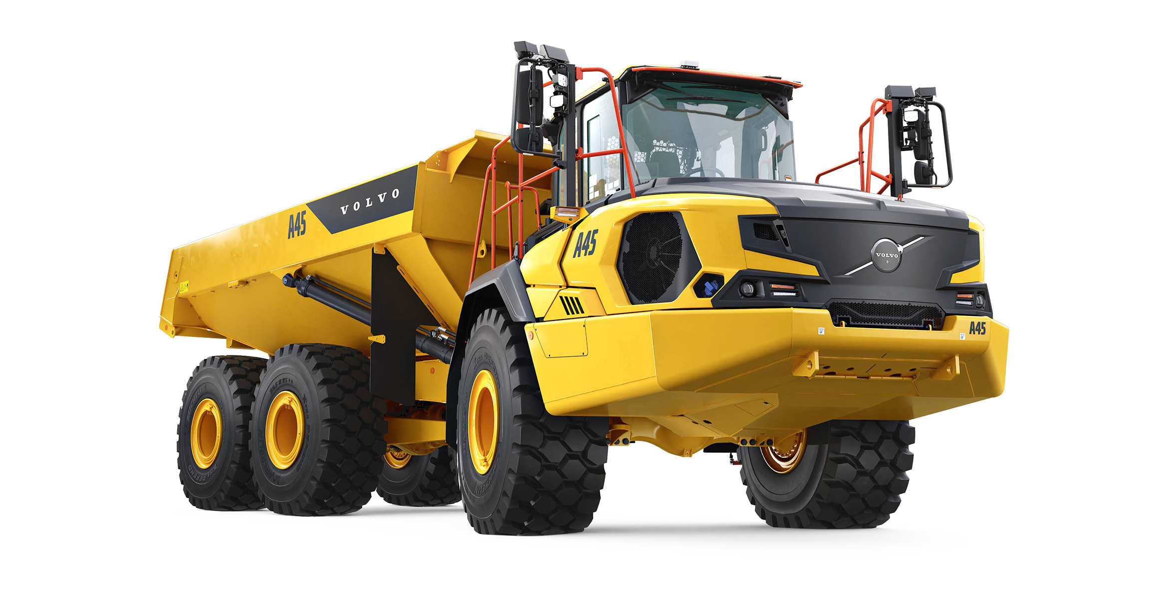 Ny rammestyret Volvo A45-dumper.