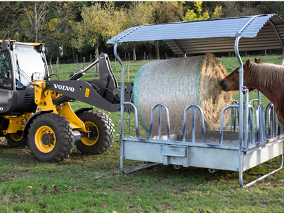 Pala gommata L25 Electric in agricoltura