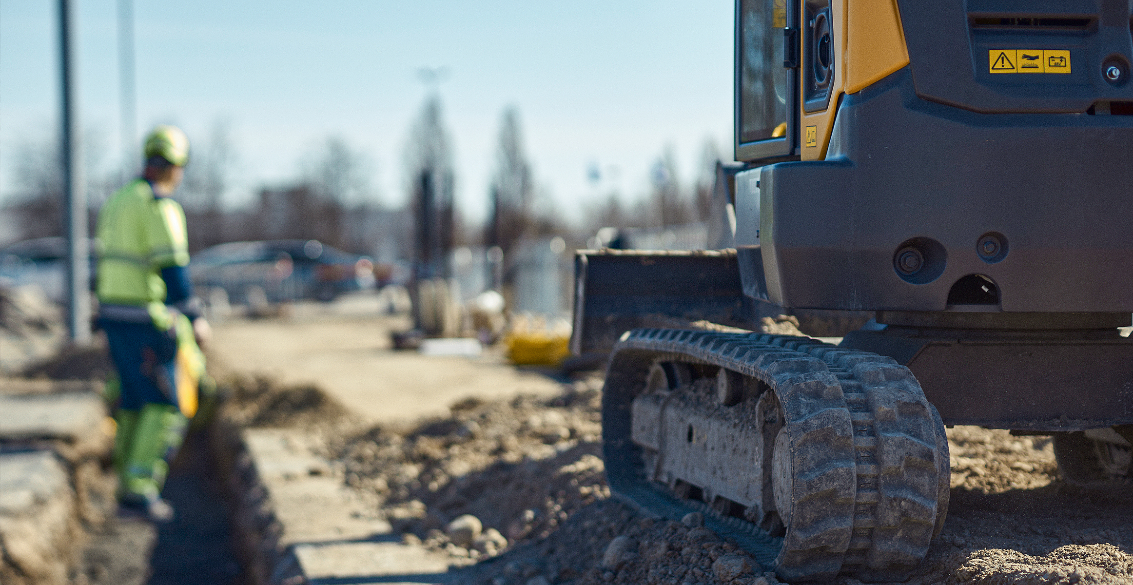 Emissions with diesel vs electric construction projects